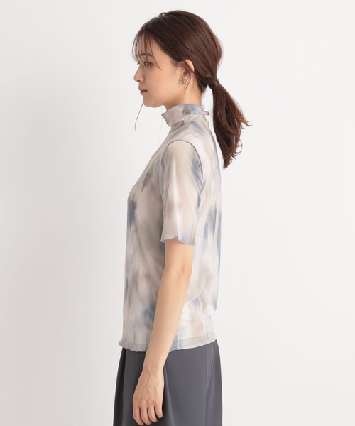 Andemiu（アンデミュウ）の「アブストラクトガラＴ125656（Tシャツ/カットソー・レディース・グレー/ピンク・FREE）」の19枚目の写真