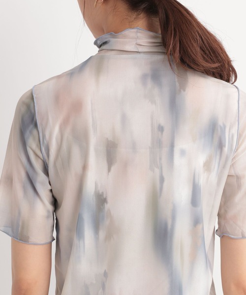 Andemiu（アンデミュウ）の「アブストラクトガラＴ125656（Tシャツ/カットソー・レディース・グレー/ピンク・FREE）」の21枚目の写真