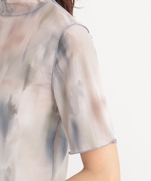 Andemiu（アンデミュウ）の「アブストラクトガラＴ125656（Tシャツ/カットソー・レディース・グレー/ピンク・FREE）」の12枚目の写真