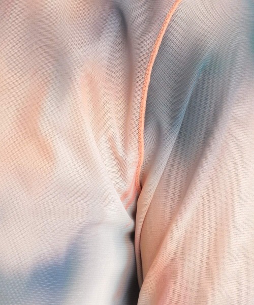 Andemiu（アンデミュウ）の「アブストラクトガラＴ125656（Tシャツ/カットソー・レディース・グレー/ピンク・FREE）」の10枚目の写真