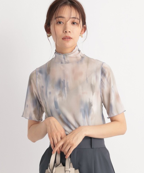 Andemiu（アンデミュウ）の「アブストラクトガラＴ125656（Tシャツ/カットソー・レディース・グレー/ピンク・FREE）」の8枚目の写真