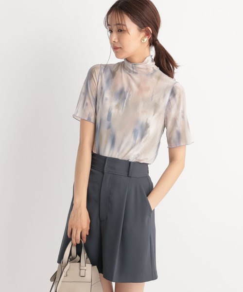 Andemiu（アンデミュウ）の「アブストラクトガラＴ125656（Tシャツ/カットソー・レディース・グレー/ピンク・FREE）」の18枚目の写真