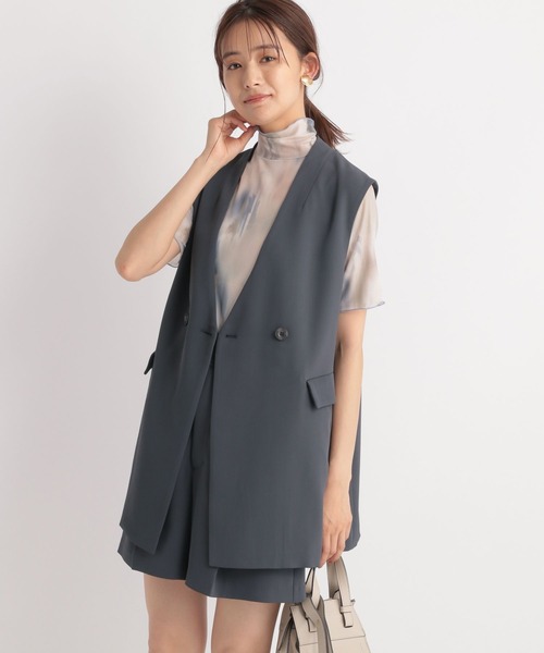 Andemiu（アンデミュウ）の「アブストラクトガラＴ125656（Tシャツ/カットソー・レディース・グレー/ピンク・FREE）」の20枚目の写真