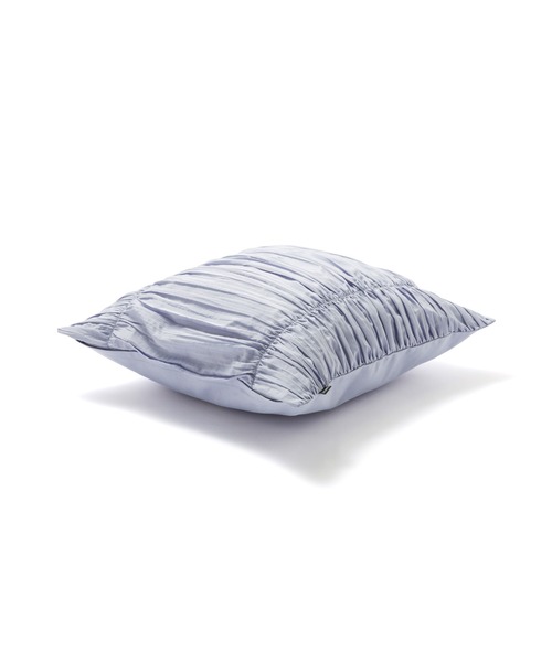 セール】シャイニーギャザー クッションカバー 450×450 ライトブルー