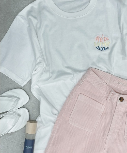 Vicente（ヴィセンテ）の「We’re all we have cotton tee（Tシャツ/カットソー・レディース・ホワイト/ブラック・FREE）」の10枚目の写真