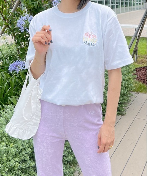 Vicente（ヴィセンテ）の「We’re all we have cotton tee（Tシャツ/カットソー・レディース・ホワイト/ブラック・FREE）」の21枚目の写真