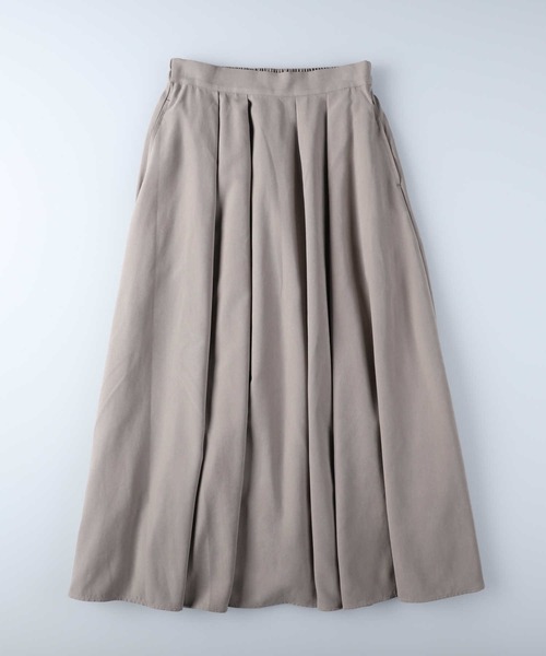 HONEYSUCKLE ROSE（ハニーサックルローズ）の「【HONEYSUCKLE ROSE】タックフレアスカート（スカート・レディース・ブラック/ベージュ/ホワイト×ブラック/ブラック×ホワイト・L/M）」の17枚目の写真