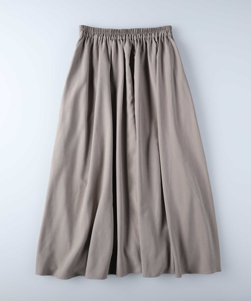 HONEYSUCKLE ROSE（ハニーサックルローズ）の「【HONEYSUCKLE ROSE】タックフレアスカート（スカート・レディース・ブラック/ベージュ/ホワイト×ブラック/ブラック×ホワイト・L/M）」の18枚目の写真