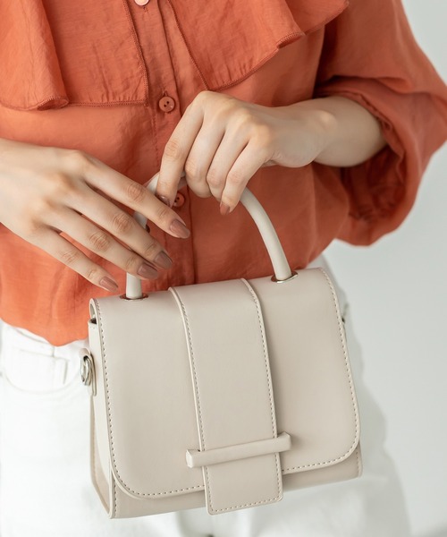 Edit Sheen(エディットシーン)の「クレイ2wayショルダーバッグ(ショルダーバッグ・レディース・ブラック/グリーン/アイボリー・FREE)」の6枚目の写真