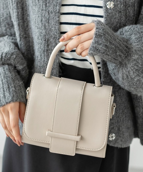 Edit Sheen(エディットシーン)の「クレイ2wayショルダーバッグ(ショルダーバッグ・レディース・ブラック/グリーン/アイボリー・FREE)」の8枚目の写真