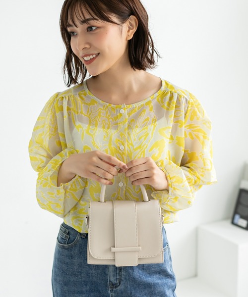 Edit Sheen(エディットシーン)の「クレイ2wayショルダーバッグ(ショルダーバッグ・レディース・ブラック/グリーン/アイボリー・FREE)」の15枚目の写真