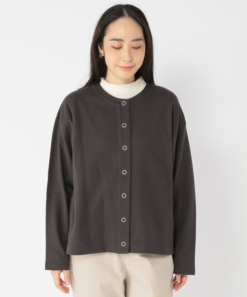 studio CLIP（スタディオクリップ）の「カットカーディガン（カーディガン/ボレロ・レディース・レッド/ブラウン/スモーク・FREE）」の13枚目の写真