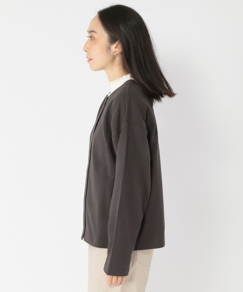 studio CLIP（スタディオクリップ）の「カットカーディガン（カーディガン/ボレロ・レディース・レッド/ブラウン/スモーク・FREE）」の8枚目の写真