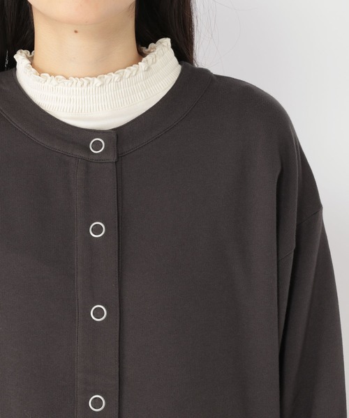 studio CLIP（スタディオクリップ）の「カットカーディガン（カーディガン/ボレロ・レディース・レッド/ブラウン/スモーク・FREE）」の4枚目の写真