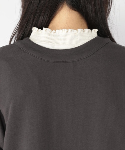 studio CLIP（スタディオクリップ）の「カットカーディガン（カーディガン/ボレロ・レディース・レッド/ブラウン/スモーク・FREE）」の6枚目の写真