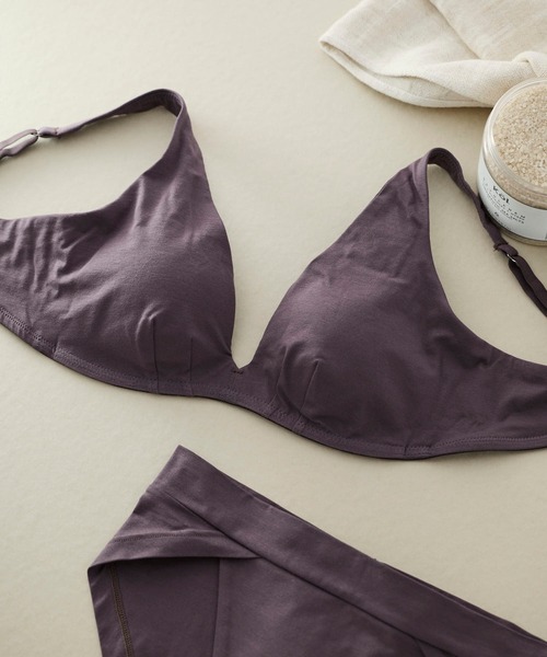 une nana cool（ウンナナクール）の「特別な日以外の364日つけたくなるブラ 364ブラ コットン（ブラジャー・レディース・ブラック/ブルー/ベージュ/オリーブ/シルバーグレー/ラベンダー/ピンクベージュ/セージグリーン/オートミール/ブラウン/サンドベージュ/ダークブラウン/サックスブルー/桜/ミント/インディゴブルー/ライム/チャコールグレー/アイボリー/グレイッシュブルー/ダークグレー/ピンク/キナリ/グリーン・LL/S/M/L）」の8枚目の写真