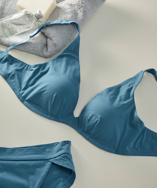 une nana cool（ウンナナクール）の「特別な日以外の364日つけたくなるブラ 364ブラ コットン（ブラジャー・レディース・ブラック/ブルー/ベージュ/オリーブ/シルバーグレー/ラベンダー/ピンクベージュ/セージグリーン/オートミール/ブラウン/サンドベージュ/ダークブラウン/サックスブルー/桜/ミント/インディゴブルー/ライム/チャコールグレー/アイボリー/グレイッシュブルー/ダークグレー/ピンク/キナリ/グリーン・LL/S/M/L）」の19枚目の写真