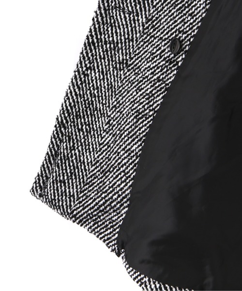 N.（N. Natural Beauty Basic）（エヌエヌナチュラルビューティーベーシック）の「◆ロービングツイードショートコート（その他アウター・レディース・ブラック/グリーン・MEDIUM）」の18枚目の写真