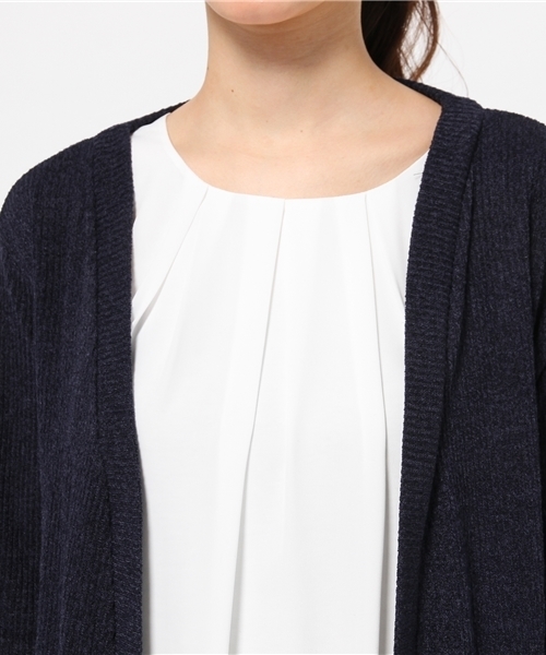 one after another NICE CLAUP（ワンアフターアナザーナイスクラップ）の「【ナイスクラップ】ロングカーディガン（カーディガン/ボレロ・レディース・アイボリー/グレー/ネイビー・FREE）」の7枚目の写真
