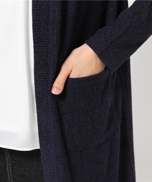 one after another NICE CLAUP（ワンアフターアナザーナイスクラップ）の「【ナイスクラップ】ロングカーディガン（カーディガン/ボレロ・レディース・アイボリー/グレー/ネイビー・FREE）」の9枚目の写真