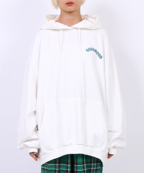 PUNYUS（プニュズ）の「GOODMOODパーカー（パーカー・レディース・ホワイト/ブラック/ブルー・4/3）」の5枚目の写真