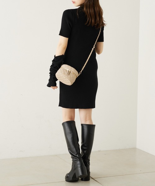 Chico（チコ）の「【新色追加】キルティングチェーンバニティーバック（ショルダーバッグ・レディース・ホワイト/ブラック/ベージュ/ブルー系その他・FREE）」の10枚目の写真