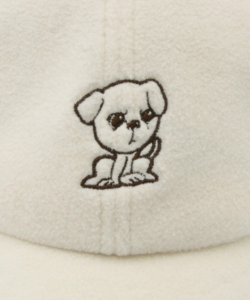 ROPE' PICNIC（ロペピクニック）の「【一部店舗限定】おもちくん×ROPE' PICNIC/刺繍フリースキャップ（キャップ・レディース・ブラウン/ブラック/キナリ・FREE）」の6枚目の写真