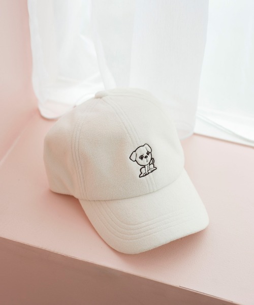 ROPE' PICNIC（ロペピクニック）の「【一部店舗限定】おもちくん×ROPE' PICNIC/刺繍フリースキャップ（キャップ・レディース・ブラウン/ブラック/キナリ・FREE）」の21枚目の写真