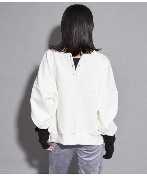 ANAP(アナップ)の「ダンボールデザインプルオーバー(Tシャツ/カットソー・レディース・ブルー/オフホワイト/ブラック・FREE)」の1枚目の写真