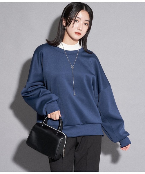 ANAP(アナップ)の「ダンボールデザインプルオーバー(Tシャツ/カットソー・レディース・ブルー/オフホワイト/ブラック・FREE)」の3枚目の写真