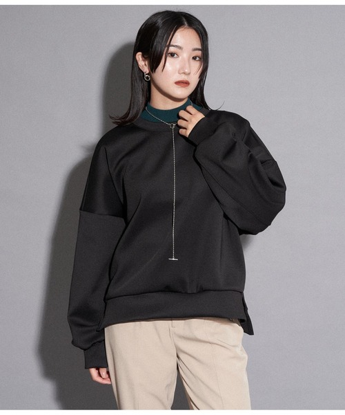 ANAP(アナップ)の「ダンボールデザインプルオーバー(Tシャツ/カットソー・レディース・ブルー/オフホワイト/ブラック・FREE)」の2枚目の写真