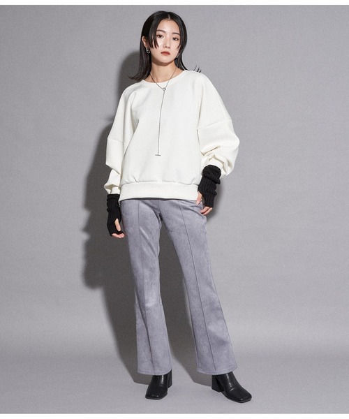 ANAP(アナップ)の「ダンボールデザインプルオーバー(Tシャツ/カットソー・レディース・ブルー/オフホワイト/ブラック・FREE)」の5枚目の写真