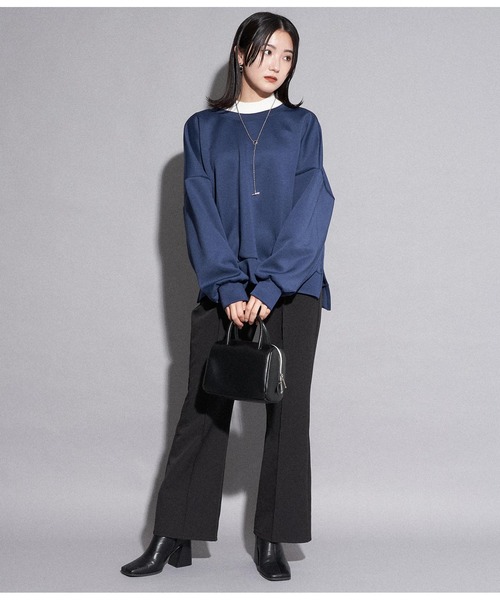 ANAP(アナップ)の「ダンボールデザインプルオーバー(Tシャツ/カットソー・レディース・ブルー/オフホワイト/ブラック・FREE)」の10枚目の写真