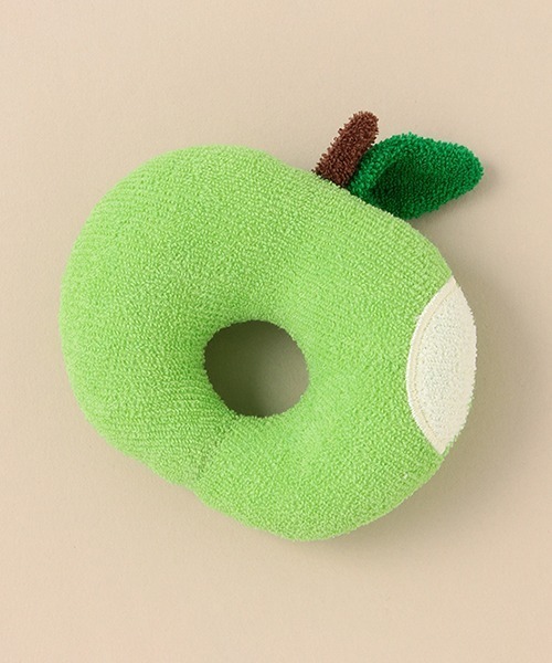 baby cheer（ベイビーチアー）の「りんごラトル【日本製】（その他ベビー用品・キッズ・ライトグリーン/レッド・FREE）」の2枚目の写真