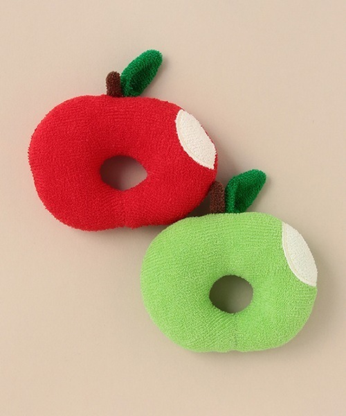 baby cheer（ベイビーチアー）の「りんごラトル【日本製】（その他ベビー用品・キッズ・ライトグリーン/レッド・FREE）」の8枚目の写真