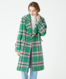 allureville（アルアバイル）の「ビックチェックダブルブレストコート