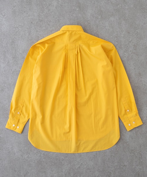 BRICK & SONS（ブリックアンドサンズ）の「リラックスバックプリーツシャツ＜マスタード＞（シャツ/ブラウス・メンズ・マスタード・LL/S/M/L/XS）」の2枚目の写真