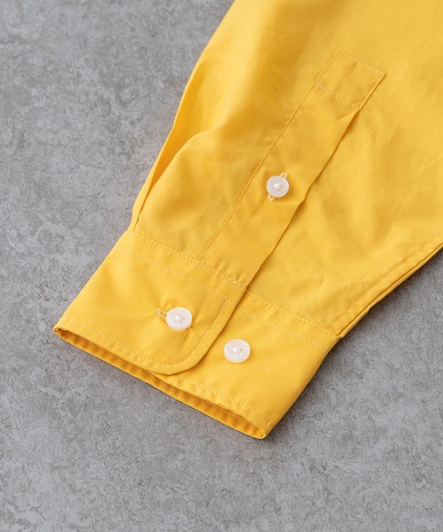 BRICK & SONS（ブリックアンドサンズ）の「リラックスバックプリーツシャツ＜マスタード＞（シャツ/ブラウス・メンズ・マスタード・LL/S/M/L/XS）」の3枚目の写真