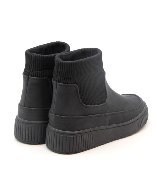 Sugar Sugar（シュガーシュガー）の「【SUGAR SUGAR シュガーシュガー】リブニットソックスブーツ（ブーツ・レディース・グレー/ブラウン系その他/ブラック・S/M/L/LL）」の5枚目の写真