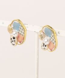 【kun】牛柄ピアス(MA)