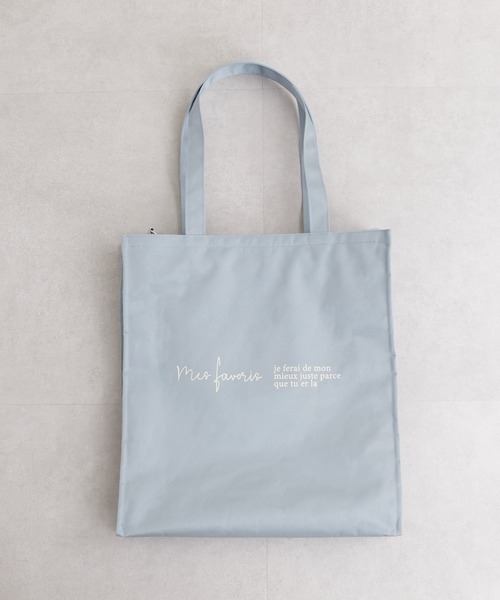 natural couture（ナチュラルクチュール）の「ナチュのカラフル推し活GOODS/WEB限定/撥水プレミアム遠征バッグ（トートバッグ・レディース・アイボリー/ピンク/グリーン/サックスブルー/ボルドー/オレンジ/パープル/グレー/ブラック・FREE）」の6枚目の写真