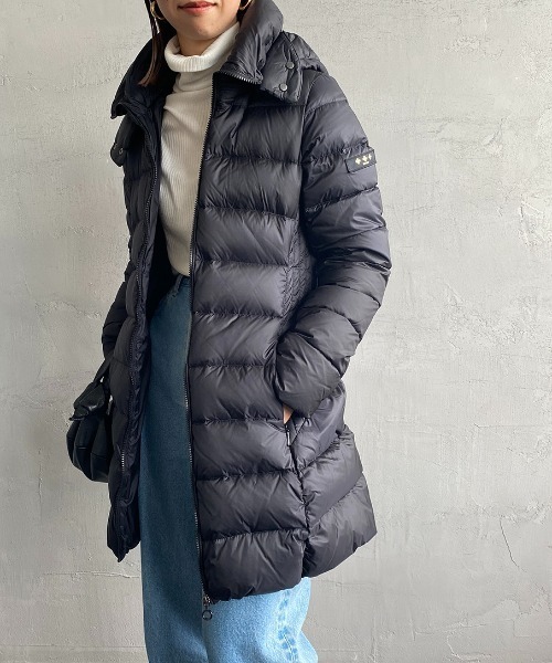 ◆関税込◆*TATRAS*POLITEAMA ダウンコート ミドル丈 防寒性◎ TATRAS タトラス フード着脱 フルジップ ダウンコート POLITEAMA