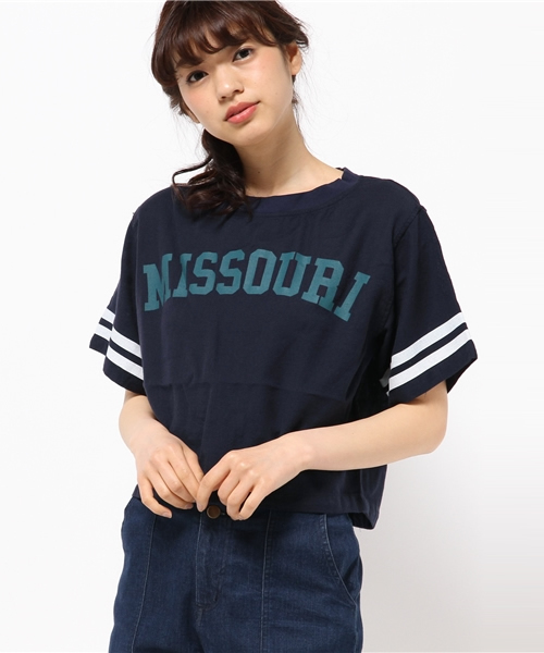 Kastane(カスタネ)の「【Kastane】バスケットTブラウス(シャツ/ブラウス・レディース・ホワイト/ネイビー/グレー・FREE)」の14枚目の写真