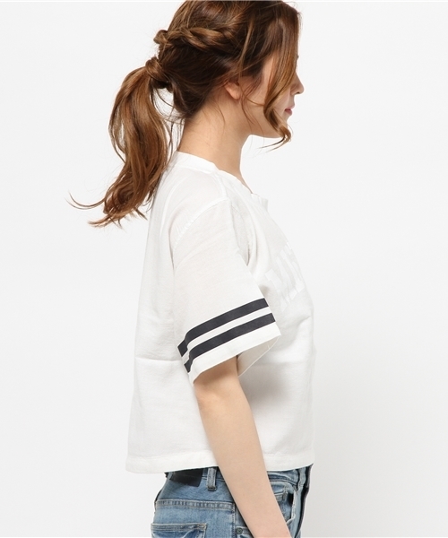 Kastane(カスタネ)の「【Kastane】バスケットTブラウス(シャツ/ブラウス・レディース・ホワイト/ネイビー/グレー・FREE)」の12枚目の写真