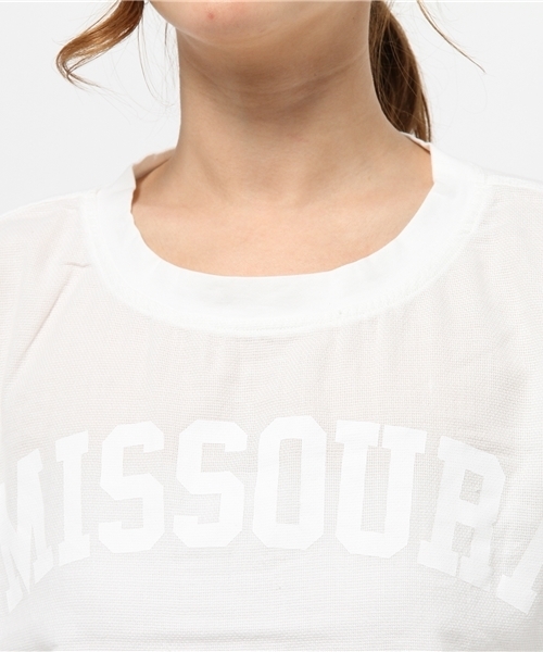 Kastane(カスタネ)の「【Kastane】バスケットTブラウス(シャツ/ブラウス・レディース・ホワイト/ネイビー/グレー・FREE)」の5枚目の写真