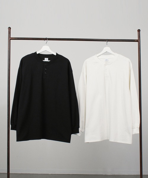 ヘビーオンスL/Sヘンリーネック / ロンT / 長袖 / シンプル