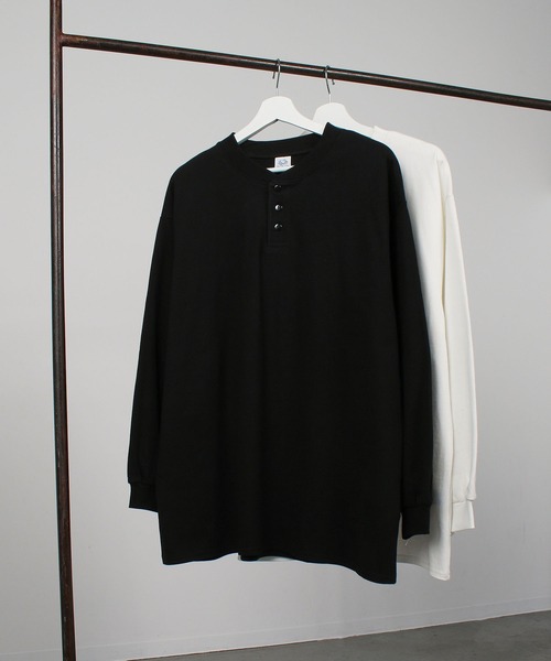 ヘビーオンスL/Sヘンリーネック / ロンT / 長袖 / シンプル