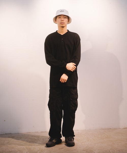 ヘビーオンスL/Sヘンリーネック（Tシャツ/カットソー）｜FRUIT