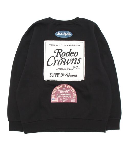 RODEO CROWNS WIDE BOWL（ロデオクラウンズワイドボウル）の「LOGO MANY PATCHESスウェット（スウェット・レディース・ピンク/グリーン/グレー×ホワイト/ブラック・FREE）」の16枚目の写真