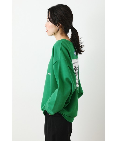 RODEO CROWNS WIDE BOWL（ロデオクラウンズワイドボウル）の「LOGO MANY PATCHESスウェット（スウェット・レディース・ピンク/グリーン/グレー×ホワイト/ブラック・FREE）」の21枚目の写真
